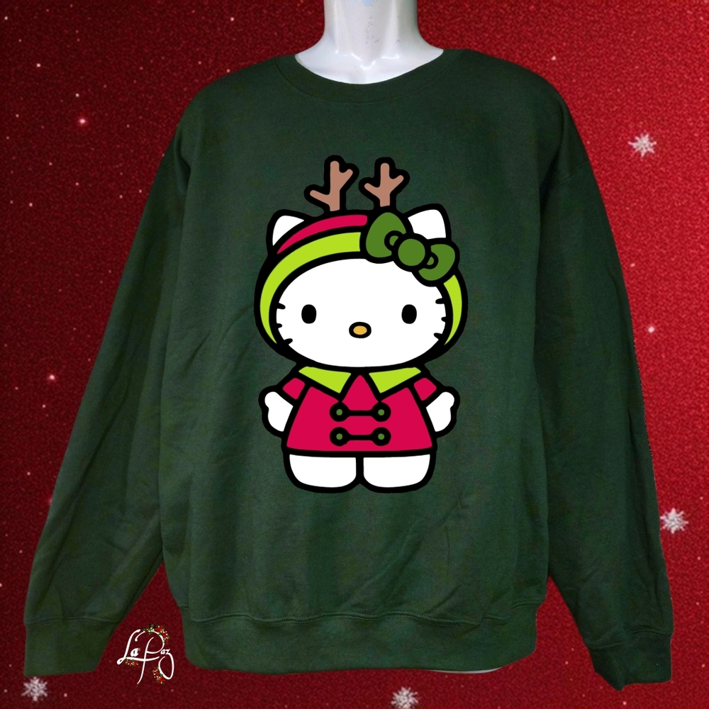 Hello kitty reeindeer sweatshirt